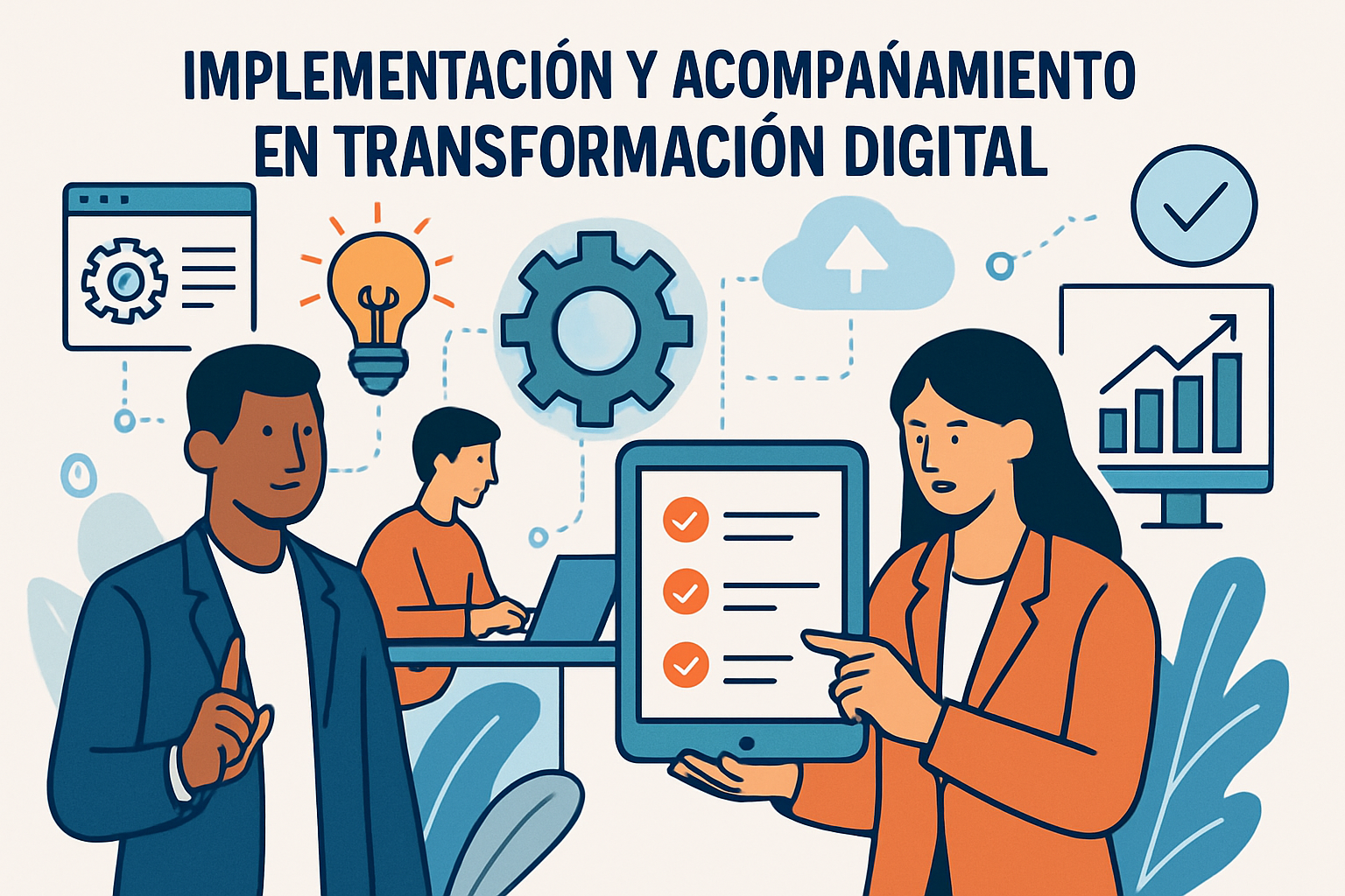Implementación y acompañamiento en transformación digital